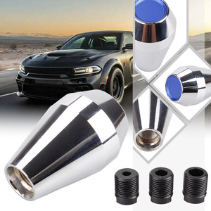 Aluminum Alloy Gear <b>Shift</b> <b>Knob</b> Silver Automatic Manual Car Gear Lever SFN119 Rustproof - Product Image 3