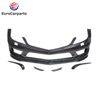 2011-2014Year Classe C W204 C63 Kit de carrosserie noir pour W204 Coupé berline Kits de carrosserie larges Systèmes de carrosserie C63 Pare-chocs de voiture