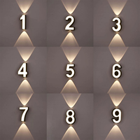 Applique murale LED 7W étanche blanc chaud pour extérieur, lampe décorative pour numéros de maison et jardin, IP65, personnalisable, inspectée par le contrôleur de qualité
