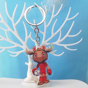 Gantungan Kunci Maskot Piala Dunia <span class=keywords><strong>2026</strong></span> Grosir, Akrilik Maple Zayu, Liontin Clutch, Souvenir Penggemar Sepak Bola untuk Dekorasi Tas - Product Image 3