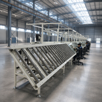 Système de convoyage à rouleaux modulaire automatique QIANRUN GTL01 Série 380V, capacité de 10-500 kg/m, pour palettes, assemblage motorisé