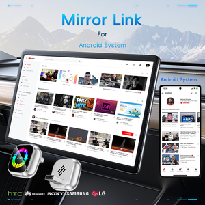 Mini 4 in 1 Wireless CarPlay Android Auto <b>Adapter</b> Wired to Wireless Dongle Support AirPlay Screen Mirroring <b>Plug</b> & Play - Product Image 4