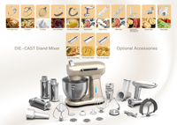 Robot de cuisine AC/DC de haute qualité pour mélanger le pain gâteau planète pâte mélangeur de nourriture polyvalent