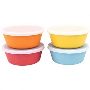 Hot Selling Kids Dinner Silicone <b>Lunch</b> Box Cover Dining Bowl <b>Set</b> Style None Machine Washable Dishwasher Safe School Supplies - Product Image 2
