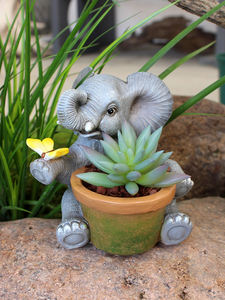 Scultura Personalizzata in Resina di <span class=keywords><strong>Elefante</strong></span> <span class=keywords><strong>e</strong></span> <span class=keywords><strong>Farfalla</strong></span> Dipinta a Mano Design Artistico per Decorazione Interna ed Esterna - Product Image 2