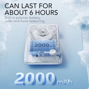 Mini ventilador portátil de refrigeración recargable por USB para deportes, ventilador portátil para colgar en la cintura, ventilador de cuello sin aspas para deportes al aire libre, coche de viaje - Product Image 5