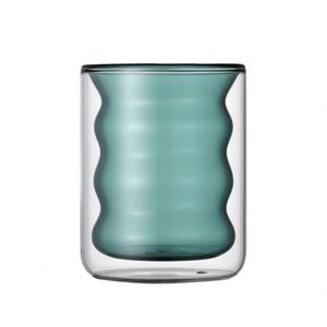 Tasse à double paroi en verre pour lait, thé, café, jus, avec couche intérieure colorée, isolante et anti-brûlure - Product Image 3