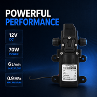 Pompe à eau à diaphragme intelligente 12V DC 72W 6L/Min, auto-amorçante haute pression pour pulvérisateur, camping-car et usage marin