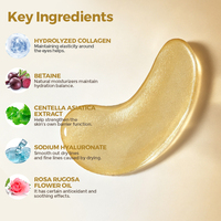 Patchs Oculaires Personnalisés au Collagène et Or Soluble – Masque Cristallin Réparateur en Profondeur Contre les Cernes et les Poches