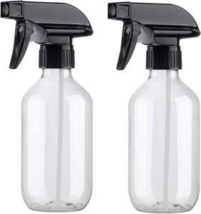 Pulvérisateur à tête réglable de 300ml 500ml vide rechargeable transparent robuste et flacon pulvérisateur en plastique pour le nettoyage, les plantes, les cheveux - Product Image 1