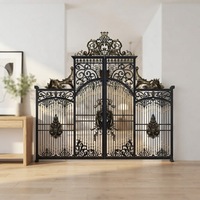 Portail battant en fer forgé Prima de haute qualité, écologique, durable, design moderne, quincaillerie extérieure pour mur de clôture de villa