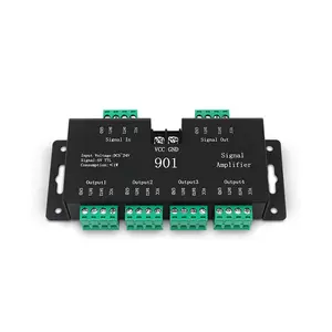 Werkspreis SPI adressierbares RGB-Signal DC5-24V Pixel Led-Streifen verstärker sp901E Lichtzubehör Lieferant