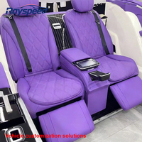 Kit intérieur en alliage d'aluminium orange pour Mercedes Vito W447 & Maybach - Pièces de protection décoratives de luxe