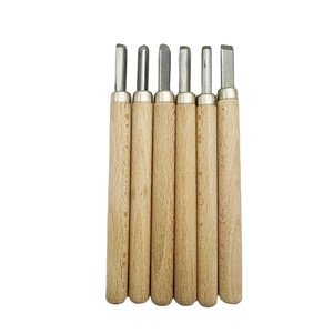 Ensemble de 6 outils de sculpture sur bois de qualité industrielle, lame SK5, fabrication directe d'usine, outils de gravure sur bois, fabrication OEM - Product Image 1