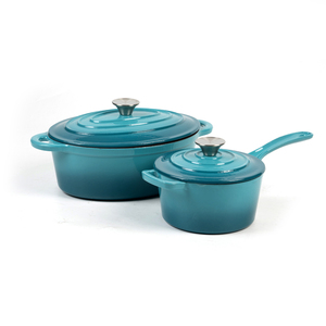 Nouveau design minimaliste d'ustensiles de cuisine sains en <span class=keywords><strong>fonte</strong></span> Casserole en céramique antiadhésive avec couvercle Matériau métallique émaillé de couleur - Product Image 5