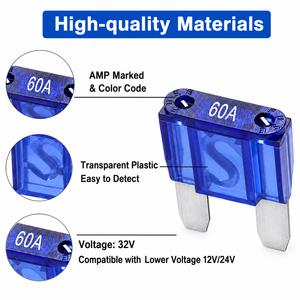 MAX MAXI Micro2 Micro3 Blade Fuse 32V DC Low Breaking <span class=keywords><strong>Mini</strong></span> Style untuk Mobil Modifikasi RV Kapal Suku Cadang Pengganti Sirkuit Internal - Product Image 2