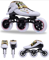 Patins à roulettes de vitesse 3 roues 4 roues, patins de course, roues PU 85A 90mm 100mm 110mm, châssis en alliage d'aluminium, pour enfants et adultes