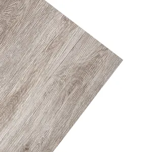 Revêtement de sol en vinyle gris et blanc Lvt SPC Revêtement de sol en plastique à emboîtement