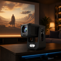 Nouveau projecteur intelligent 2026 ultra-clair 450 lumens avec optique intégrée LED Android 12 et double bande pour jeux