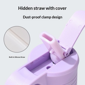 Vente flash : Bouteille d'eau isotherme 2-en-1 en acier inoxydable avec support, personnalisable avec logo, en acier inoxydable 304, pour cadeau promotionnel - Product Image 3