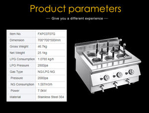 <span class=keywords><strong>Cuiseur</strong></span> de nouilles de cuisson de pâtes de comptoir de gaz de restaurant commercial - Product Image 5
