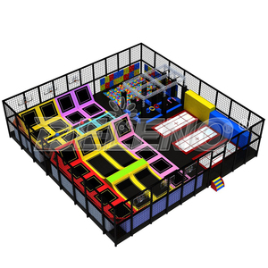 Vendita in fabbrica produttore di attrezzature per parchi giochi al coperto campo da intrattenimento Ninja trampolino Park per bambini e adulti - Product Image 1