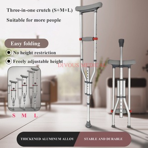 Bastón de Aluminio Ajustable para Personas con Discapacidad, Hospital, Ortopedia, Muleta - Product Image 4
