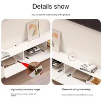 Meuble TV moderne et minimaliste flottant en bois massif Table basse murale en dalle de roche pour petit salon Vases en céramique et porcelaine