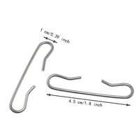 Clips de fixation pour câbles chauffants de toiture, clips de fixation pour éclairage extérieur, clips de fixation pour dégivrage de neige, en aluminium électroplaqué jusqu'à 20 mm