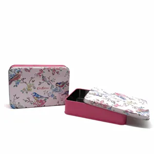 Professional Hot New Products Window Tin Box Mask Rectangular Shape Cosmetic Tin Box