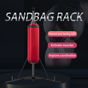 Soporte de boxeo con marco de acero Saco de boxeo Equipo de gimnasio de alta calidad Estante para sacos de arena Altura ajustable Soportes para sacos de boxeo - Product Image 4