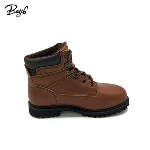 Bottes à lacets en cuir pleine fleur de <span class=keywords><strong>haute</strong></span> qualité, confortables, marron, pour homme - Product Image 2