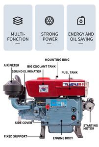 Moteurs diesel monocylindres refroidis par eau Tengka Changfa Changchai approuvés ISO9001, 15 CV (ZS1100) - Product Image 6