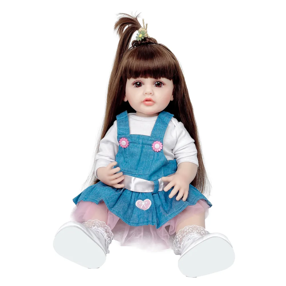 55cm全身シリコン本物の赤ちゃん人形bebe生まれ変わったシリコン生まれ変わった幼児人形