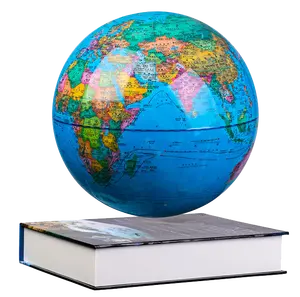 แม่เหล็ก levitation หนังสือรูปร่างโลกลูกโลกลอยและหมุนของขวัญเด็ก 360 องศา levitating ลูกโลกแผนที่ตกแต่งบ้าน