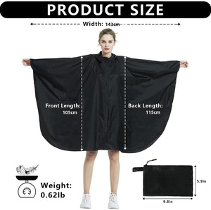 Thời Trang Unisex Mưa Cape Ngoài Trời Đi Xe Đạp Đi Bộ Đường Dài Áo Mưa Trọng Lượng Nhẹ Túi Mưa Poncho Cho Nhiệm Vụ Nặng Nề Công Nhân Biểu Tượng Tù<span class=keywords><strong>y</strong></span> Chỉnh - Product Image 3
