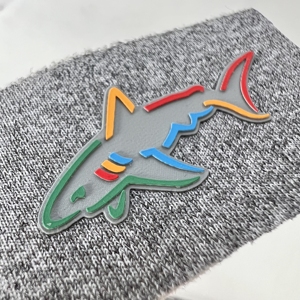 Tùy Chỉnh Chuyên Nghiệp 3D Ba Chiều Phù Hiệu Silicone Mới Thời Trang Cao cấp Quần Áo Truyền Nhiệt Nhãn Mô Hình Vuông - Product Image 5