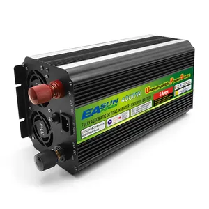 Easun Inverter daya gelombang sinus murni, 800W 2000W 12V 110V 220V Dc ke konverter Ac