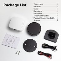 Thermostat à écran tactile sans fil Tuya, télécommande de scène pour système de chauffage au sol de salle de bain, kit domotique avec passerelle Zigbee