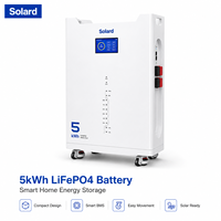 Batterie solaire LiFePO4 100Ah 5kWh, 15 unités en connexion parallèle, garantie 10 ans, 8000 cycles, directement de l'usine, pour appartement