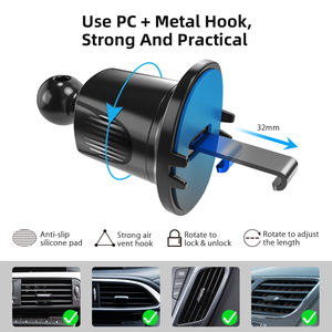 Самый продаваемый магнитный беспроводной автомобильный держатель для телефона 15 Вт с креплением на воздуховод, совместимый с различными смартфонами, регулируемый на 360 градусов, быстрая зарядка - Product Image 5