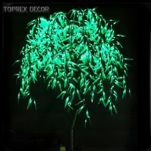 OEM LED-Leuchte Veranstaltungsdekoration künstliche Wein-Weiden-Wilch-Blumenträger Gartengestaltung Weihnachtsbeleuchtung Grasblätter