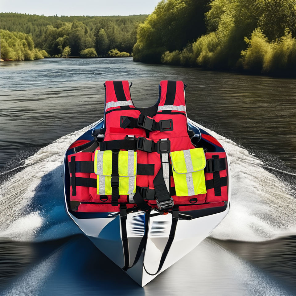 Professional 150N Buoyancy Lifejacket PVC Closed Cell Foam Rescue PFD ...