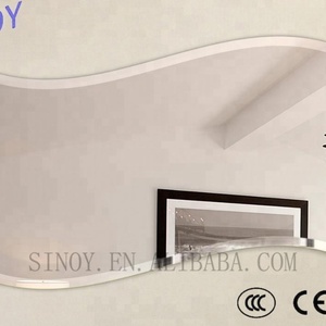 Modern Wall Mirror Deco Mirror Unframed with Beveled Edge/polished Decorative Art Glass Wooden <b>Crate</b> Support Customer Size SINOY - Product Image 4