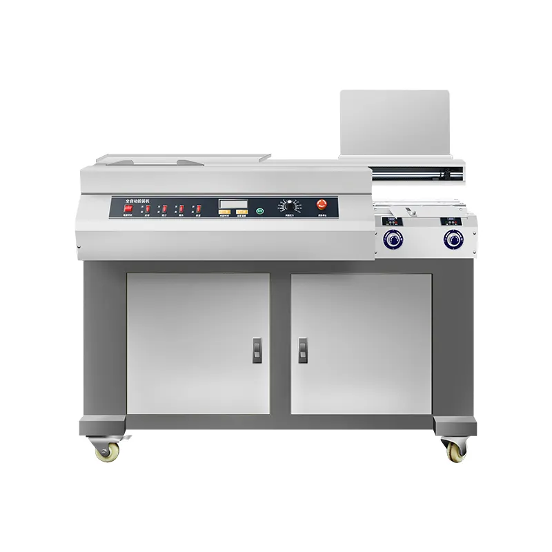 SPB-55HCA4 otomatis mesin pengolahan pembuatan buku a4 lem samping mesin pengikat buku sampul lunak
