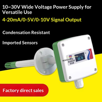 Capteur de vitesse de flux d'air avec écran OLED, capteur de vitesse de vent pour conduit, capteur de vitesse de vent pour tube, sortie RS485 Modbus 4-20mA pour CVC