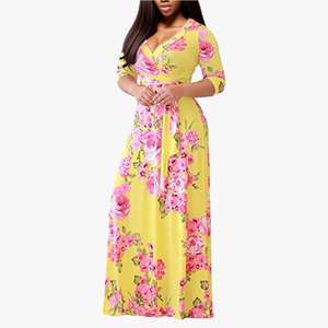 MC5317 a basso prezzo caldo di vendita a manica lunga nera aderente Maxi <span class=keywords><strong>abito</strong></span> <span class=keywords><strong>elegante</strong></span> per le signore - Product Image 4