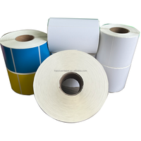 Étiquettes industrielles personnalisables Haoxuan, vente en gros, usine, rouleaux d'étiquettes vierges pour imprimantes de codes-barres de bureau
