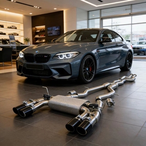 Système d'échappement Catback avec silencieux pour BMW M2 Competition M2C F87 S55 3.0T 2018-2020, en acier inoxydable SS304, avec valve, pour amélioration de voiture de course - Product Image 1