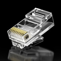 Connecteurs modulaires RJ50 10P10C, connecteurs Ethernet FTP, connecteur à pince, câble Cat 6 pour la mise en réseau, câble RJ50